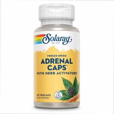 Комплекс для поддержки надпочечников Solaray Adrenal 170 мг 60 капсул 60 капсул 2022-10-1027 фото