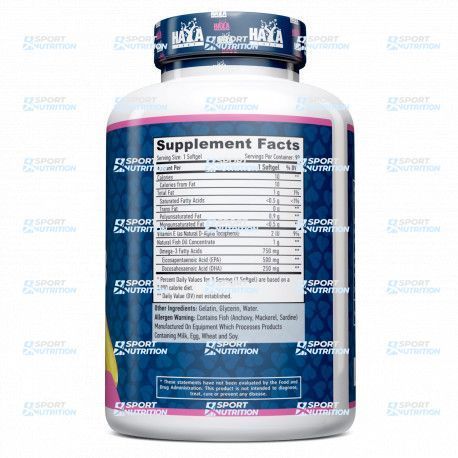 Haya Labs Ultra Omega 3 1000 мг (500 мг EPA/250 мг DHA) 90 капсул 818916 фото