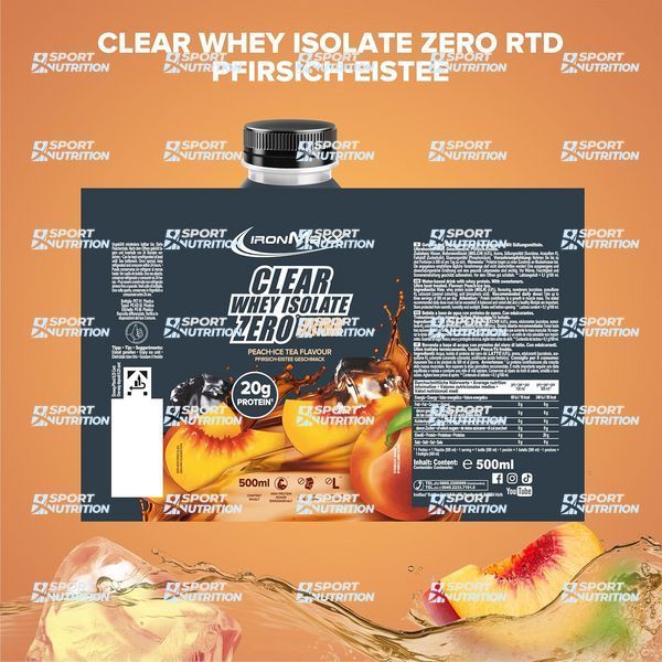 Протеин IronMaxx Clear Whey Isolate Zero Drink 500 мл Wild berry 821762 фото