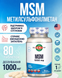 Метилсульфонілметан KAL MSM 1000 мг 80 таблеток 22938-01 фото 1