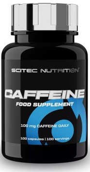 Енергетик Scitec Nutrition Caffeine 100 капсул 728633103751 фото