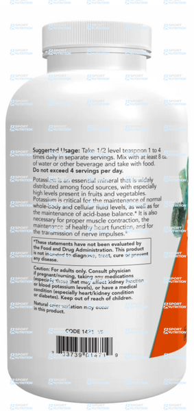 Now Foods Potassium Gluconate Pure Powder 454 г 2022-10-1701 фото