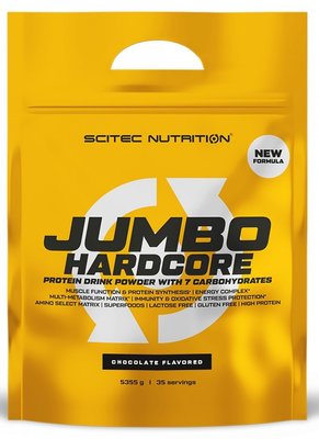 Гейнер Scitec Nutrition Jumbo Hardcore 5355 г Шоколад 728633110971 фото