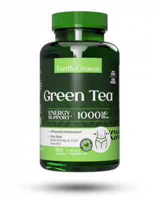 Экстракт зеленого чая Earth`s Creation G45 Green Tea Extract 1000 мг 60 капсул 817463 фото