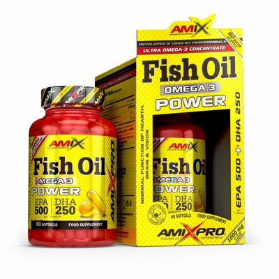 Amix Nutrition Fish Oil Omega3 Power 1000 мг (500 мг EPA/250 мг DHA) 60 капсул 818079 фото