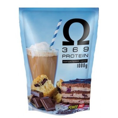 Power Pro Protein Omega 3 6 9 1000 g Мигдальный кекс 103675 фото