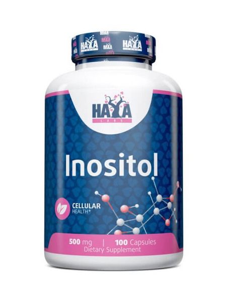 Інозитол (вітамін В8) Haya Labs Inositol 500 мг 100 капсул 820213 фото