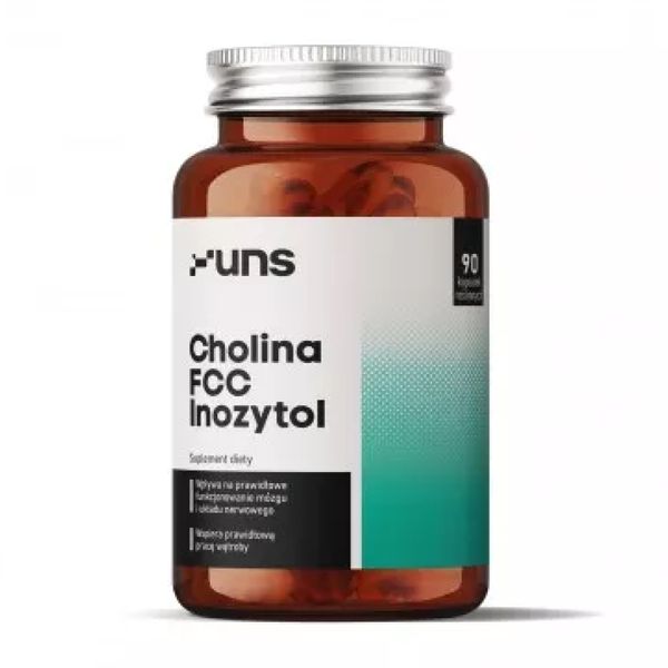 Инозитол и холин UNS Vitamins Cholina FCC Inozytol 90 капсул 100-34-0409284-20 фото