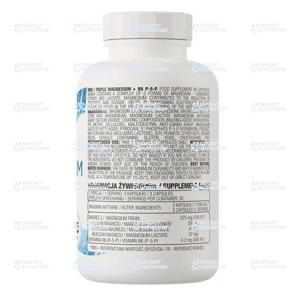 Три формы магния + B6 P-5-P OstroVit Triple Magnesium + B6 P-5-P 90 капсул 821989 фото