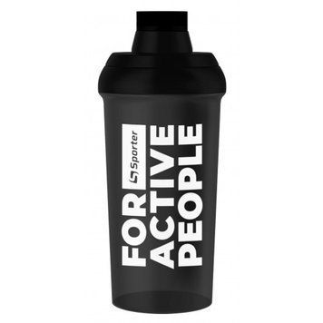 Шейкер Sporter Shaker For Active People black (white print) 700 мл 819834 фото