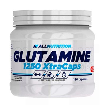 Амінокислота Allnutrition Glutamine 1250 Xtracaps 180 капсул 100-33-2392554-20 фото