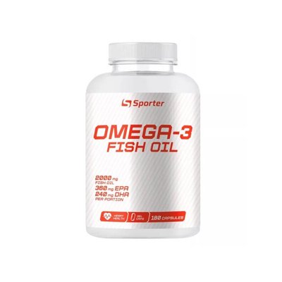 Sporter Omega 3 Fish Oil 2000 mg (360 мг EPA/240 DHA) 180 капсул 820486 фото