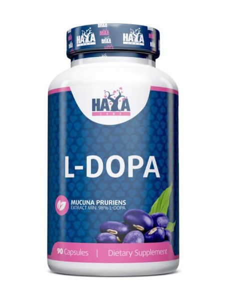 Мукуна пекуча Haya Labs L-DOPA Mucuna Pruriens Extract 90 капсул 818804 фото