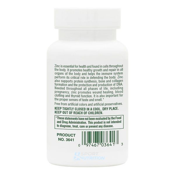 Цинк Nature's Plus Zinc 30 мг 90 таблеток 2023-10-3235 фото