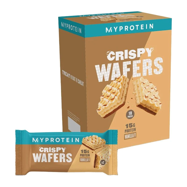 Myprotein Протеиновый батончик Crispy Wafers 10x42g Vanilla 2022-10-0188 фото