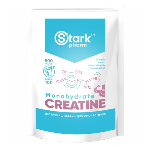 Креатин моногідрат Stark Pharm Creatine 500 г 100-22-9711298-20 фото