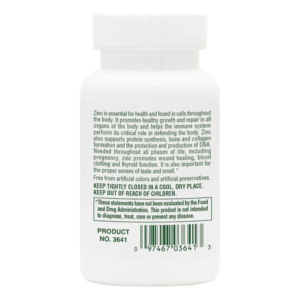 Цинк Nature's Plus Zinc 30 мг 90 таблеток 2023-10-3235 фото