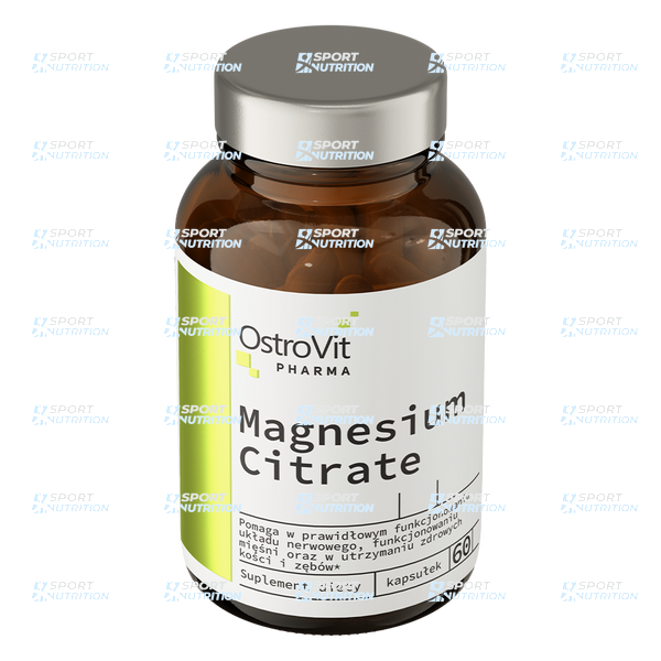 Цитрат магния OstroVit Pharma Magnesium Citrate 60 капсул 821990 фото