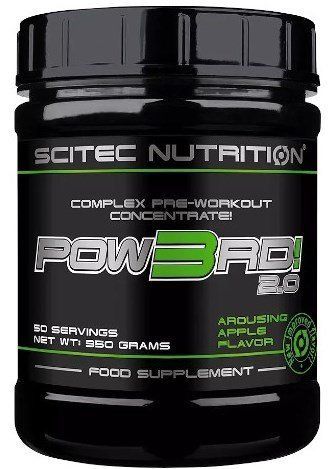 Энергетик Scitec Nutrition Pow3rd! 350 г Яблоко 728633109173 фото
