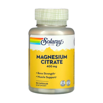 Магния цитрат Solaray Magnesium Citrate 400 мг 90 капсул 2022-10-1036 фото