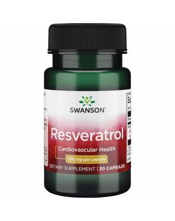 Ресвератрол Swanson Resveratrol 250 мг 30 капсул 2022-09-0221 фото