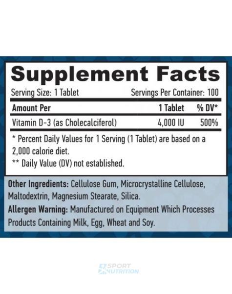 Вітамін D3 Haya Labs Vitamin D-3 5000 IU 250 таблеток 818855 фото