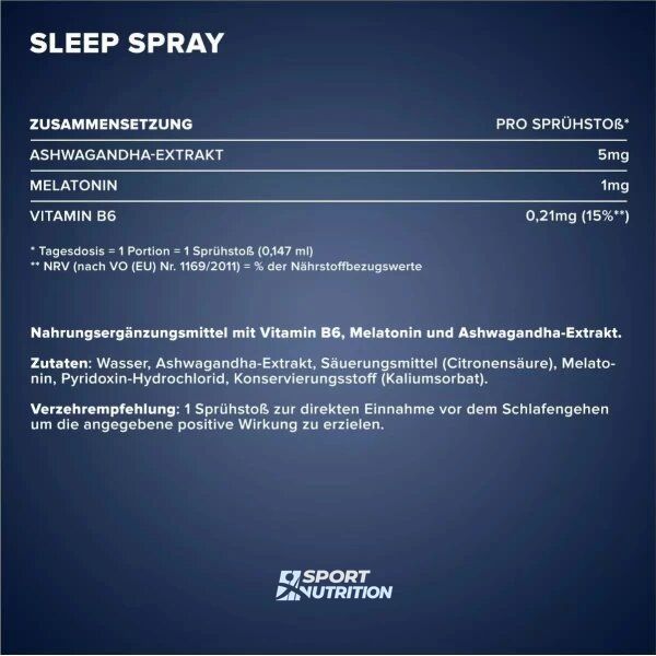 Спрей для сну IronMaxx Sleep Spray 30 мл 821759 фото