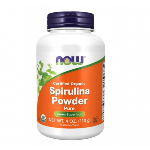 Спіруліна Now Foods Organic Spirulina Powder 113 г 2022-10-2601 фото