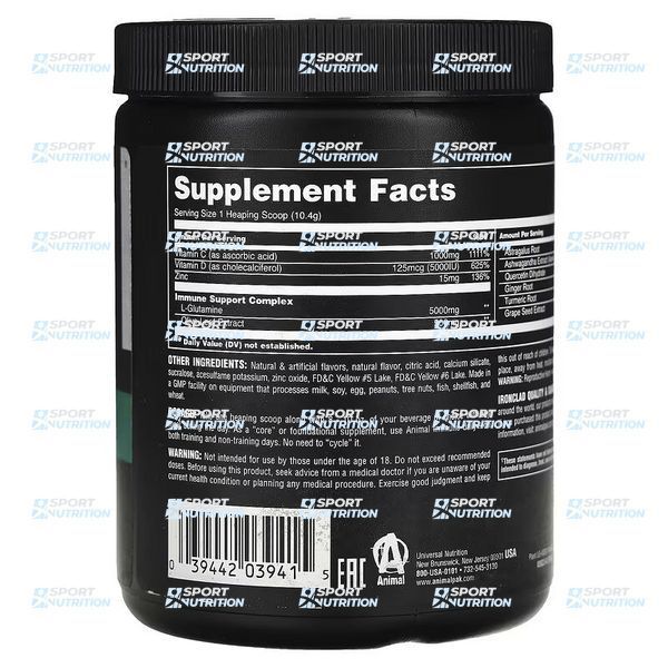 Поддержка иммунитета Universal Nutrition Animal Immune Powder 327 г Orange-mango 816548 фото