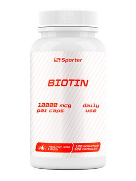 Витамины и минералы Sporter Biotin 10000 мкг 100 капсул 818509 фото