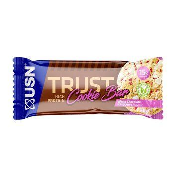 Батончик USN Trust Cookie Bar 60 г White Chocolate Raspberry 21995-01 фото