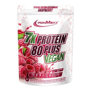 Протеїн IronMaxx Vegan Protein 7k 80 Plus 500 г Raspberry 820597 фото