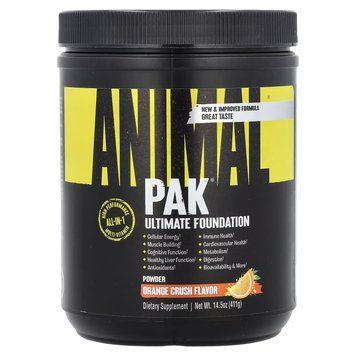 Мультивітаміни Universal Nutrition Animal Pak Powder 411 г Orange 821327 фото