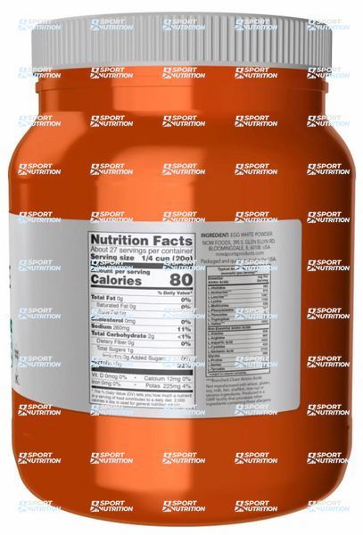 Протеин Now Foods Egg White Powder 2268 г 2022-10-2925 фото