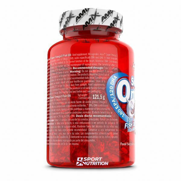 Amix Super Omega 3 Fish Oil 1000 мг (180 мг EPA /120 мг DHA) 180 капсул 819384 фото