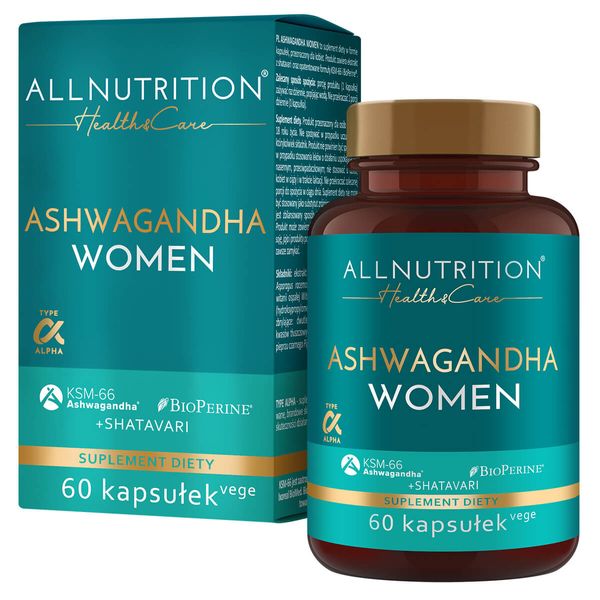 Ашвагандха для женщин AllNutrition Health & Care Ashwagandha Women 60 капсул 2023-10-2321 фото