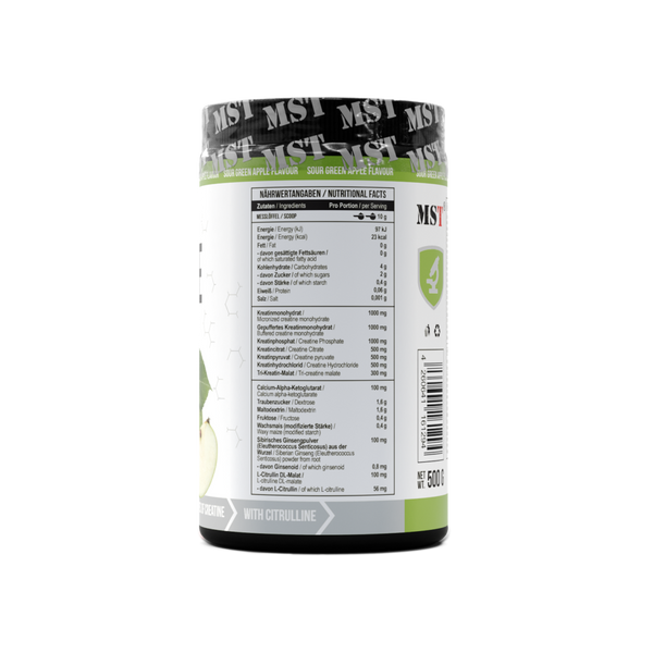 Креатин MST Nutrition Creatine Kick 500 г Green apple 18605-01 фото