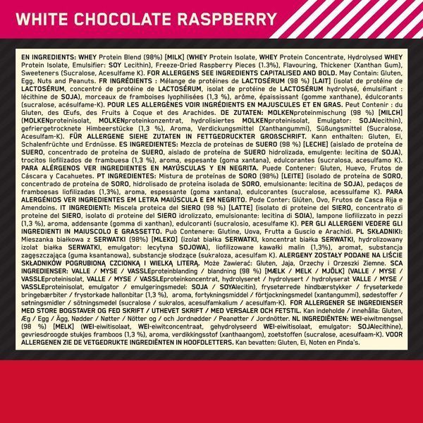 Протеин Optimum Nutrition Gold Standard 100% Whey 900 г White Chocolate Raspberry 100-73-1873883-20 фото