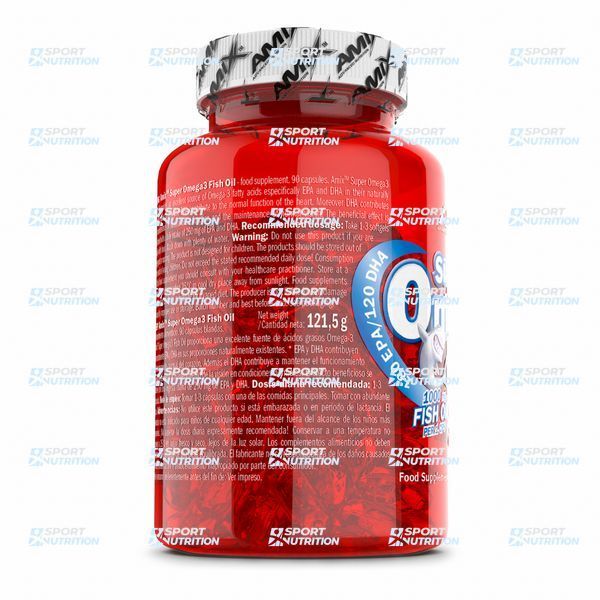 Amix Super Omega 3 Fish Oil 1000 мг (180 мг EPA /120 мг DHA) 180 капсул 819384 фото