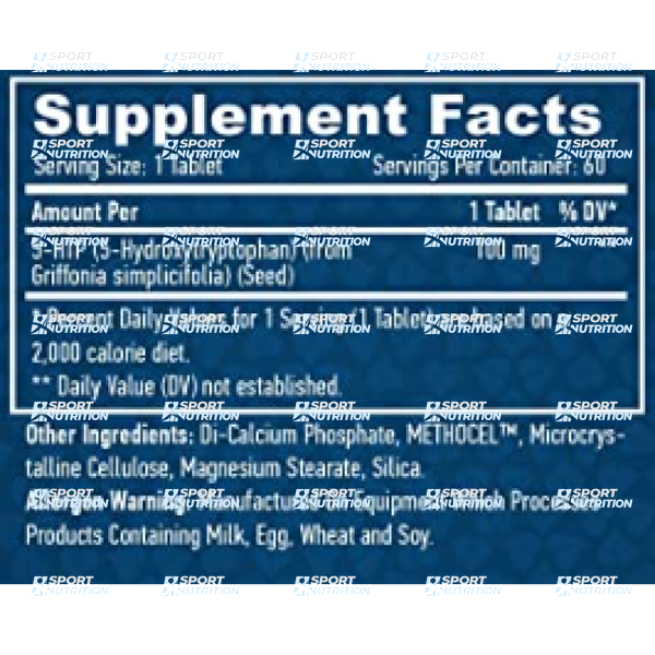 Haya Labs 5-HTP Time Release 100 мг 60 таблеток 818727 фото