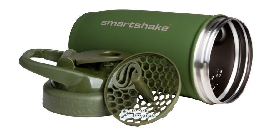 Шейкер SmartShake Smartshake Reforce Stainless Steel 900 мл Navy Blue 22733-01 фото