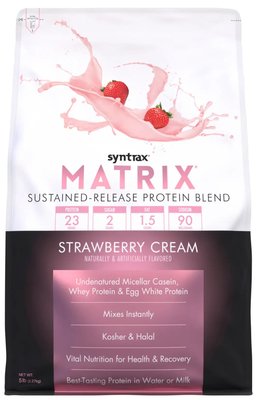 Протеїн Syntrax Matrix 5.0 2270 г Strawberry Cream 2022-09-0434  фото