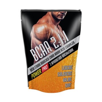 Power Pro BCAA 2-1-1 500 г Orange 2023-10-2621 фото