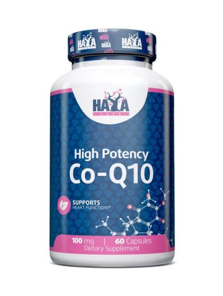 Коензим Haya Labs High Potency Co-Q10 100 мг 60 капсул 820209 фото