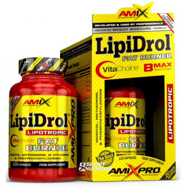 Жиросжигатель Amix Lipidrol Fat Burner Plus 120 капсул 817838 фото