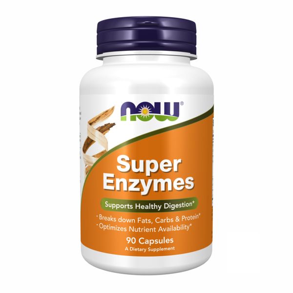 Пищеварительные ферменты Now Foods Super Enzymes 90 капсул 100-58-7842699-20 фото