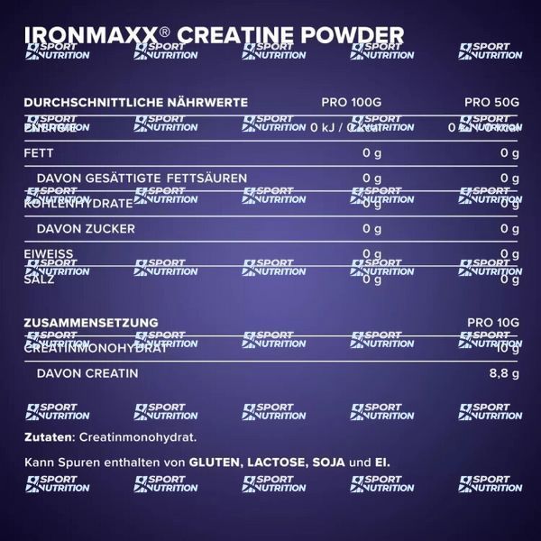 Креатин IronMaxx Creatine Powder 250 г 821398 фото