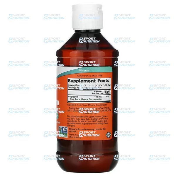 Магний в жидкой форме Now Foods Liquid Magnesium with Trace Minerals 237 мл 2023-10-2506 фото
