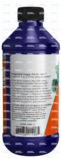 Now Foods Silver Sol Liquid 237 мл 2022-10-0413 фото