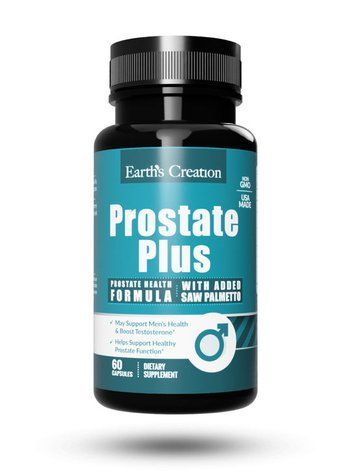 Препарат для здоров'я простати та сечовивідних шляхів Earth&lsquo;s Creation Prostate Plus Saw Palmetto 60 капсул 817507 фото